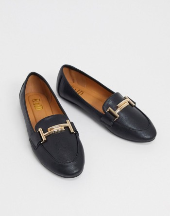 RAID Nidhi Loafer With Gold Snaffle Crne - Ženske Cipele | 46132XVRU